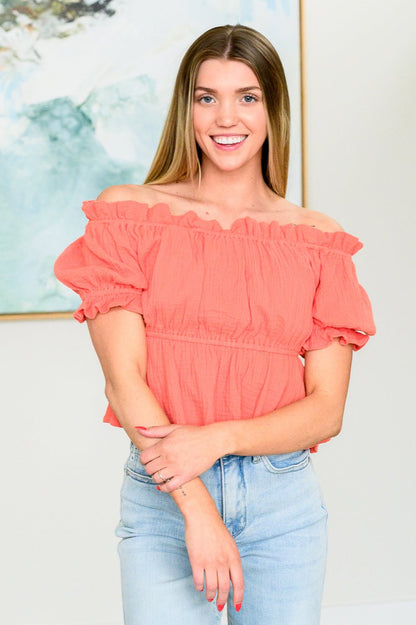 Don't Be Shy Off the Shoulder Blouse - Uptown Boutique Ramona