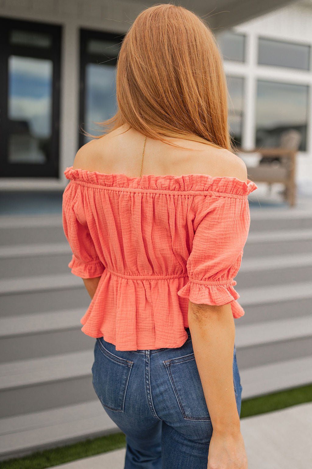 Don't Be Shy Off the Shoulder Blouse - Uptown Boutique Ramona