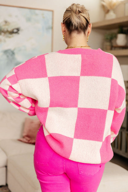 Don't Stop Me Now Checkered Cardigan (Online Exclusive) - Uptown Boutique Ramona