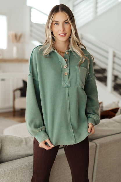 Don't Stop The Beat Collared Pullover (Online Exclusive) - Uptown Boutique Ramona