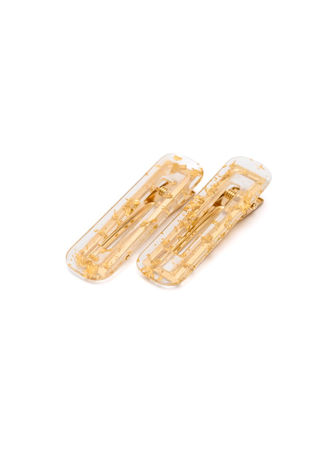 Double Trouble 2 Pack Hair Clip in Gold Leaf (Online Exclusive) - Uptown Boutique Ramona