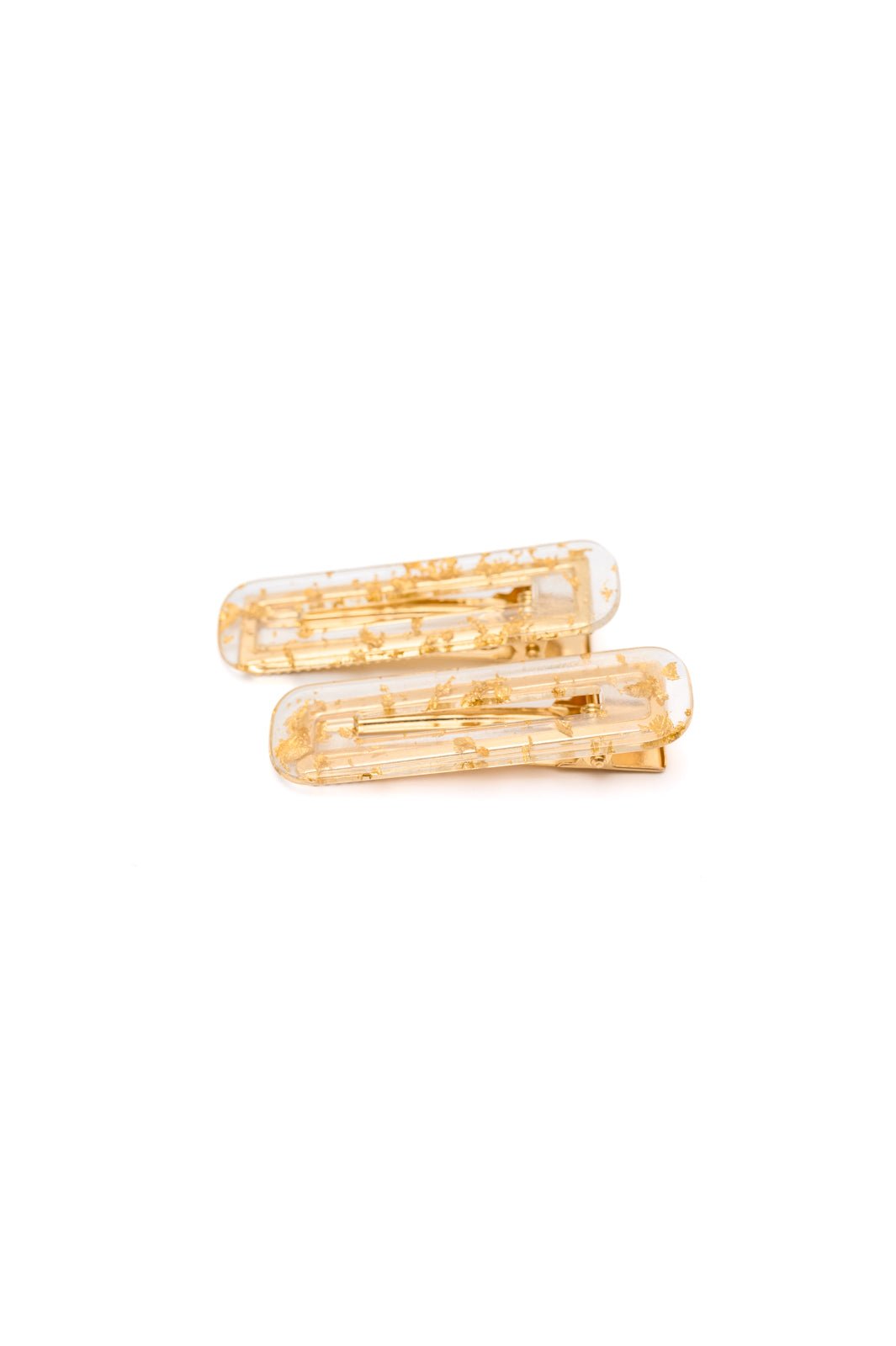 Double Trouble 2 Pack Hair Clip in Gold Leaf (Online Exclusive) - Uptown Boutique Ramona