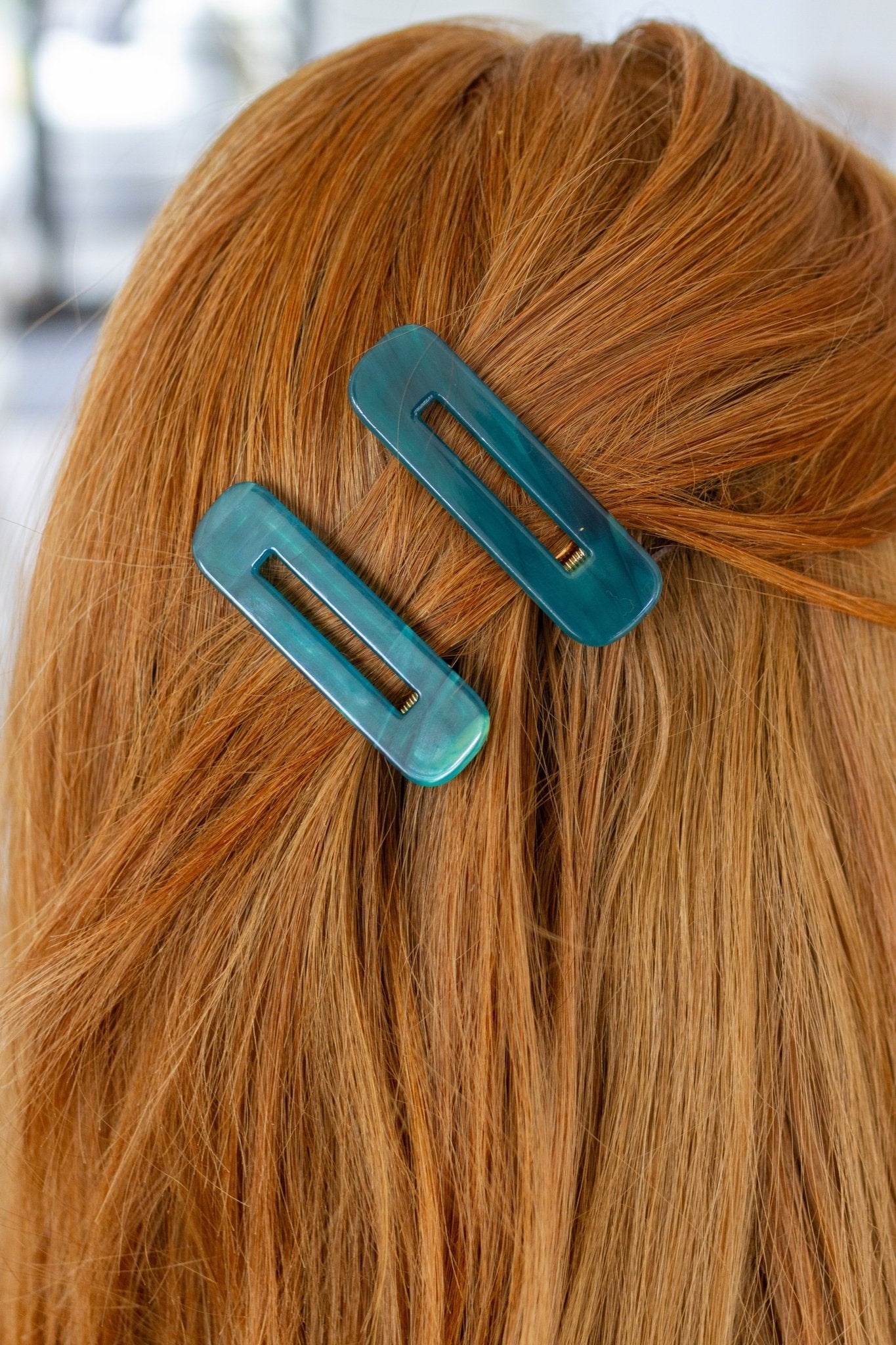 Double Trouble 2 Pack Hair Clip in Sea Blue (Online Exclusive) - Uptown Boutique Ramona