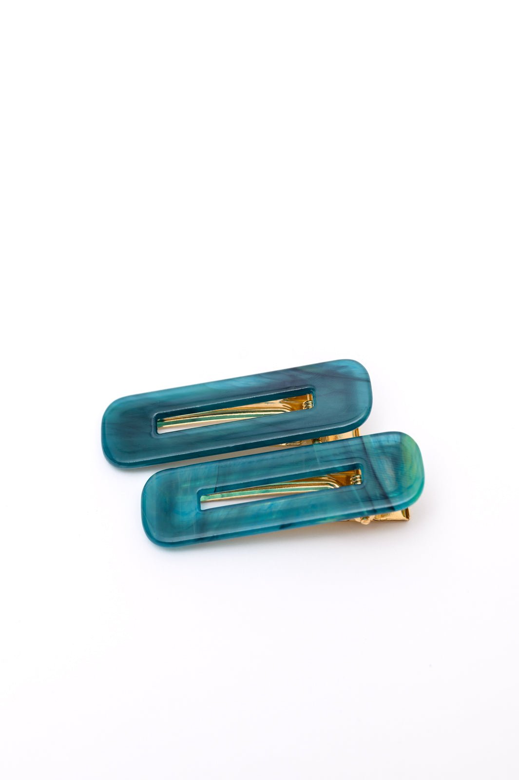 Double Trouble 2 Pack Hair Clip in Sea Blue (Online Exclusive) - Uptown Boutique Ramona