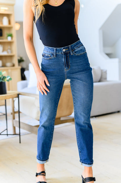 Downtown High Rise Boyfriend Jeans (Online Exclusive) - Uptown Boutique Ramona