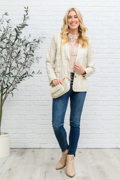 Dressed in Plaid Blazer (Online Exclusive) - Uptown Boutique Ramona