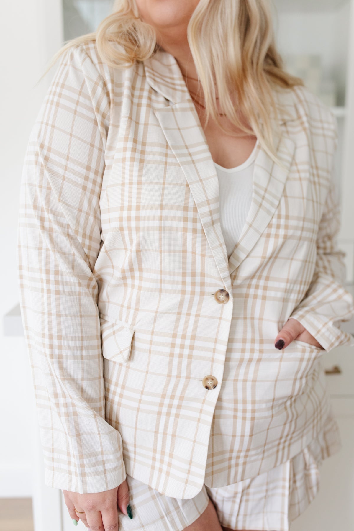 Dressed in Plaid Blazer (Online Exclusive) - Uptown Boutique Ramona