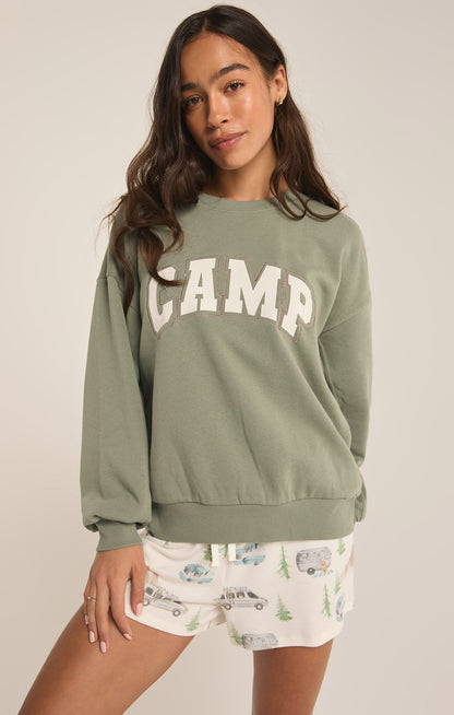 OVERSIZED CAMP SWEATSHIRT