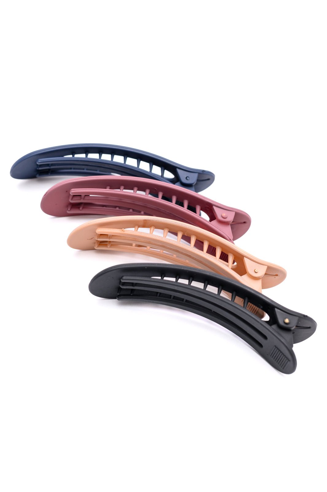 Duckbill Hair Clips Set of Four In Shades Of Autumn (Online Exclusive) - Uptown Boutique Ramona