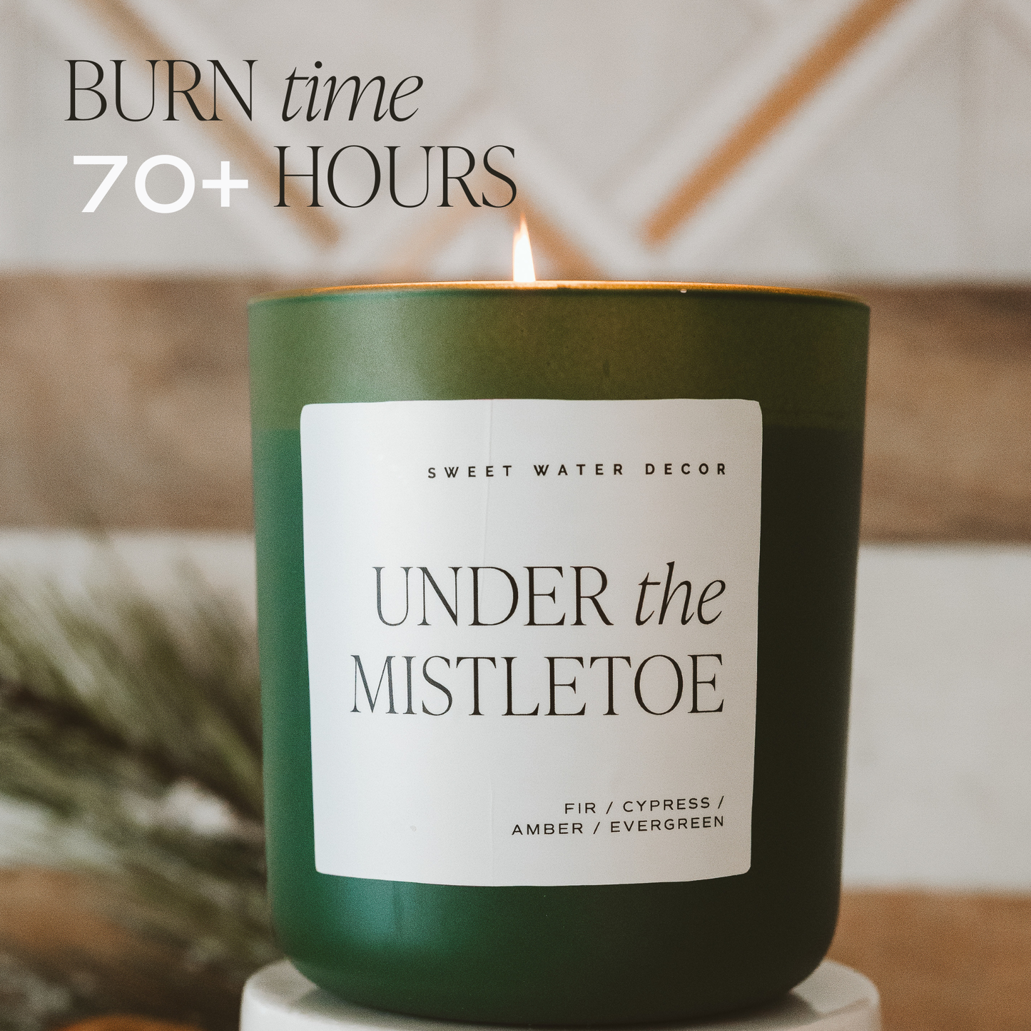 Under the Mistletoe Matte Candle