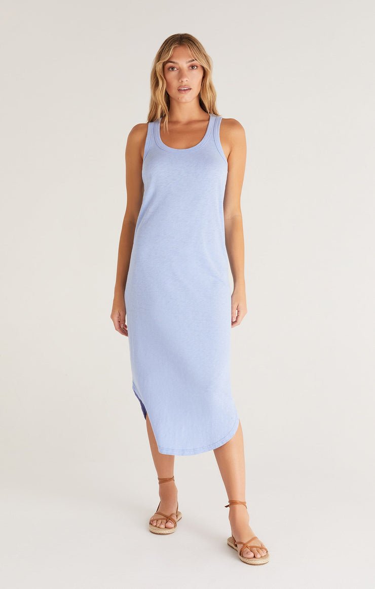 Easy Going Cotton Slub Midi Dress - Uptown Boutique Ramona