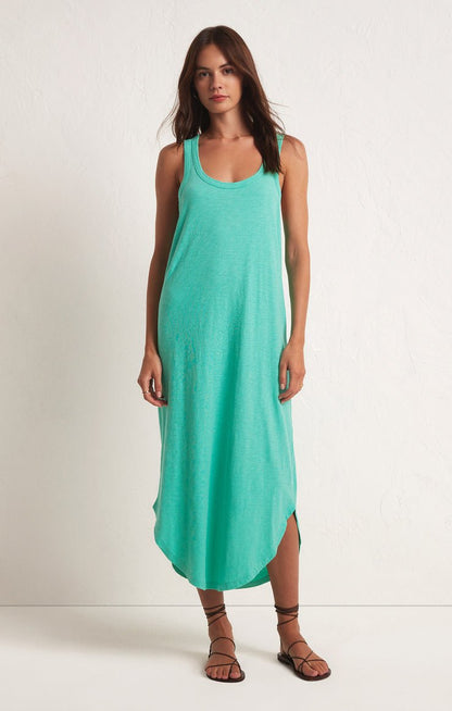 Easy Going Cotton Slub Midi Dress - Uptown Boutique Ramona