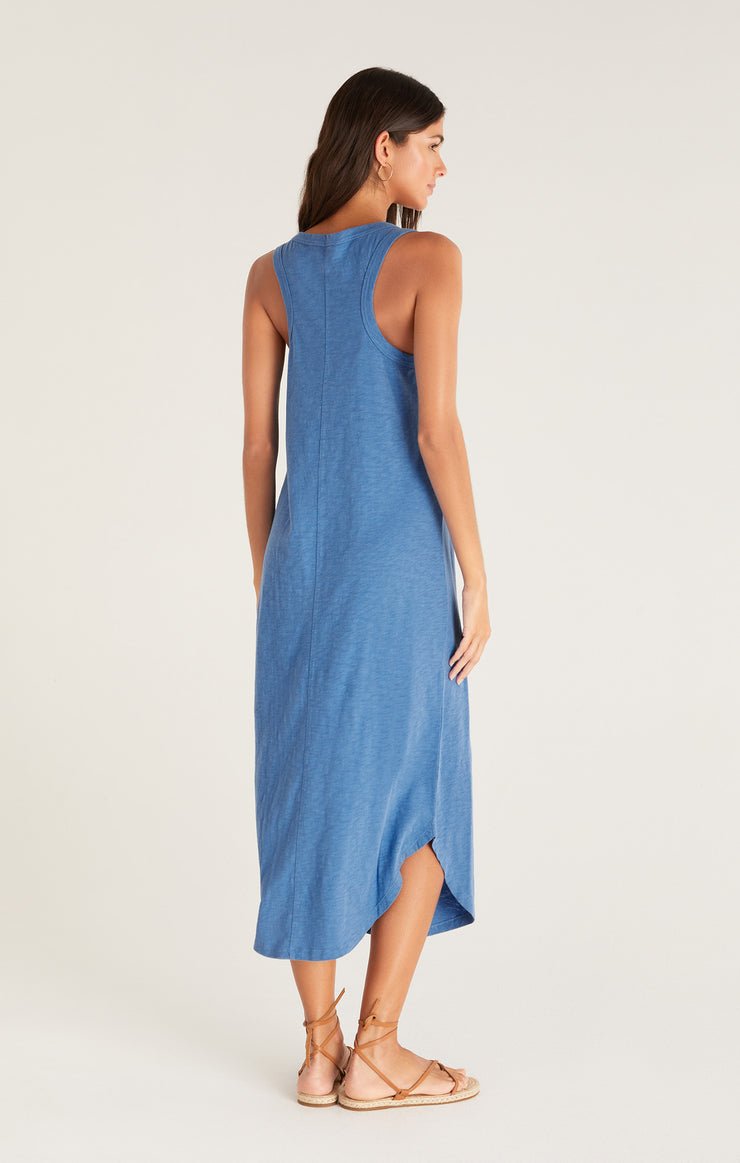 Easy Going Cotton Slub Midi Dress - Uptown Boutique Ramona