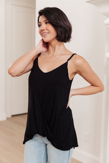 Easy To Chill Tank In Black (Online Exclusive) - Uptown Boutique Ramona