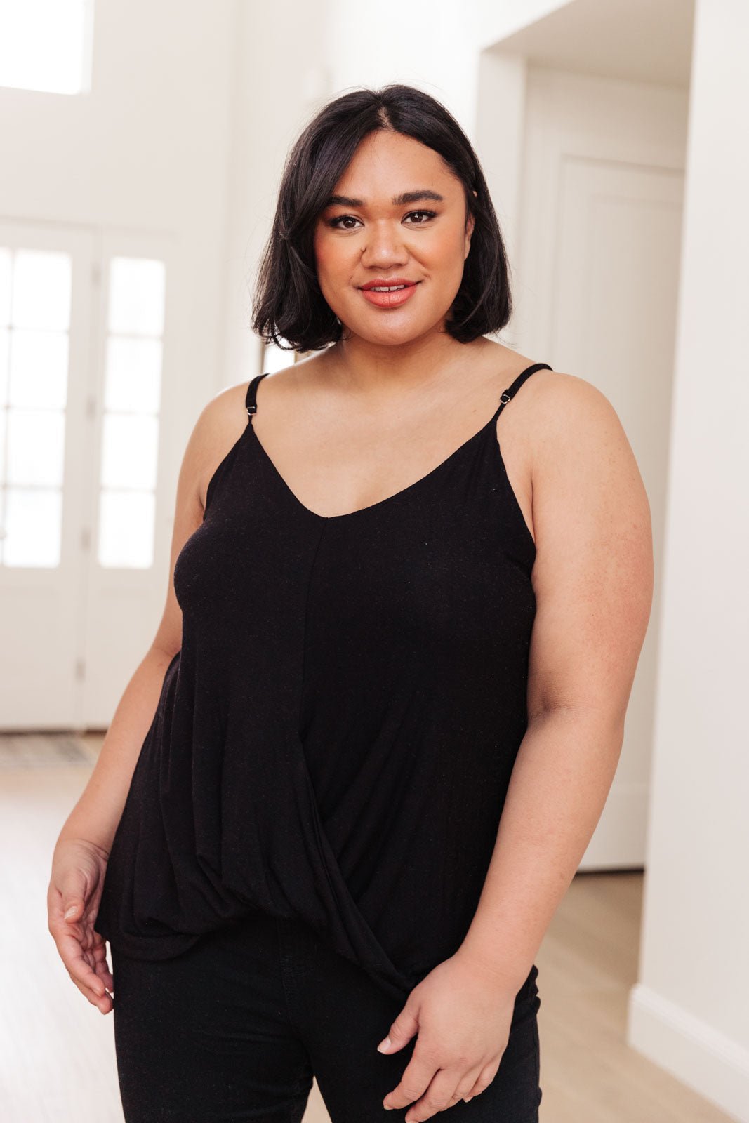 Easy To Chill Tank In Black (Online Exclusive) - Uptown Boutique Ramona