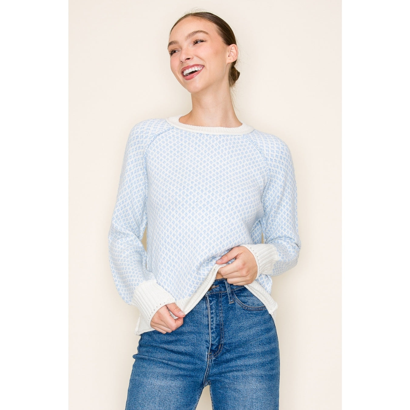 Sweet As You Textured Sweater