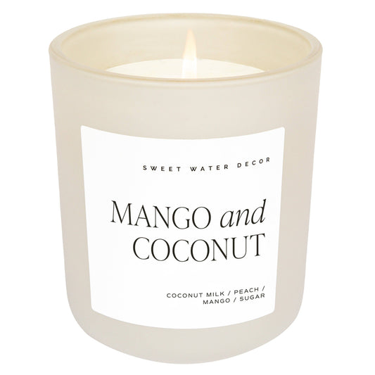 Mango and Coconut  Candle