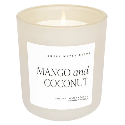 Mango and Coconut  Candle