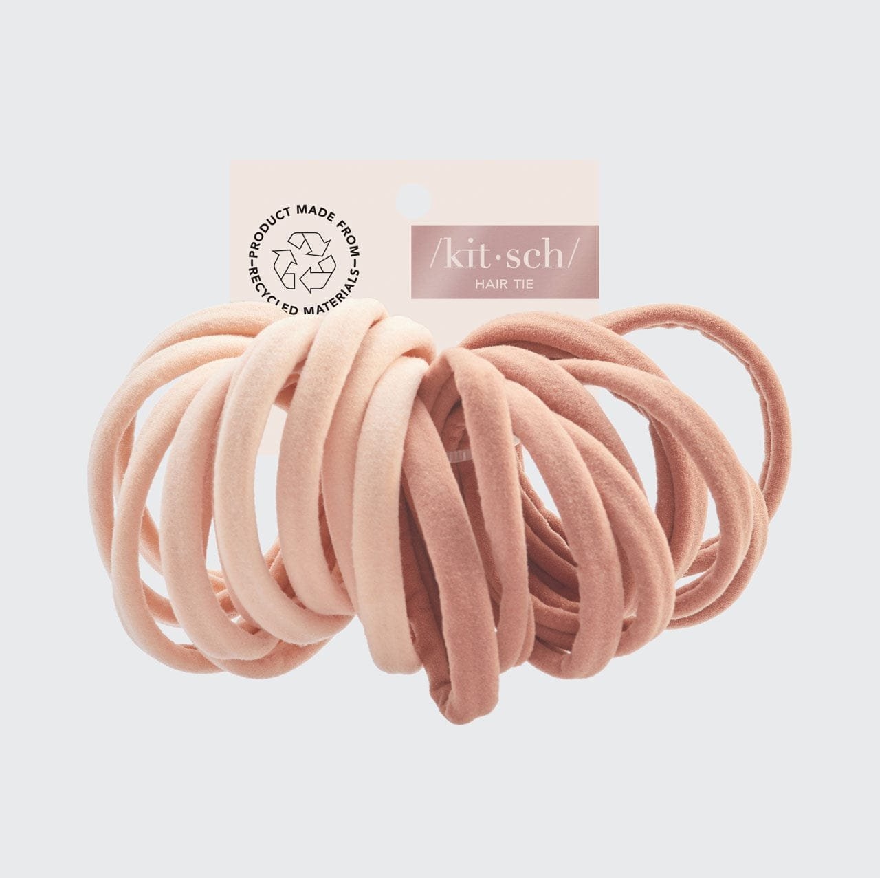 Eco - Friendly Nylon Elastics 20pc Set - Blush - Uptown Boutique Ramona