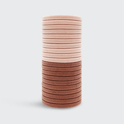 Eco - Friendly Nylon Elastics 20pc Set - Blush - Uptown Boutique Ramona