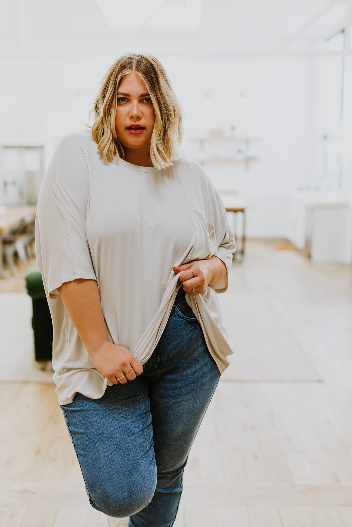 Effortless Looks Oversized T - Shirt (Online Exclusive) - Uptown Boutique Ramona