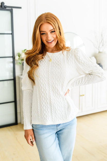 Elegant Dreams Puff Sleeve Top (Online Exclusive) - Uptown Boutique Ramona