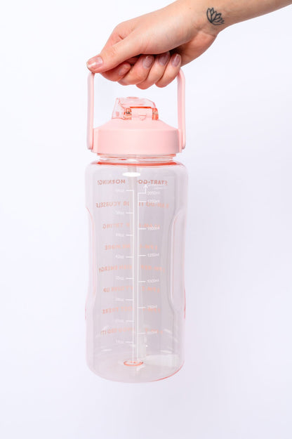 Elevated Water Tracking Bottle in Pink (Online Exclusive) - Uptown Boutique Ramona