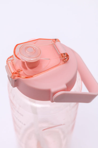 Elevated Water Tracking Bottle in Pink (Online Exclusive) - Uptown Boutique Ramona