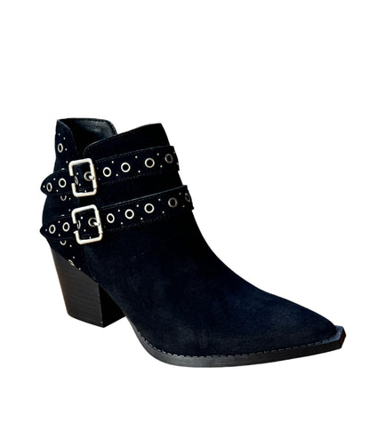 Elsa Leather Ankle Boot in Black (Online Exclusive)