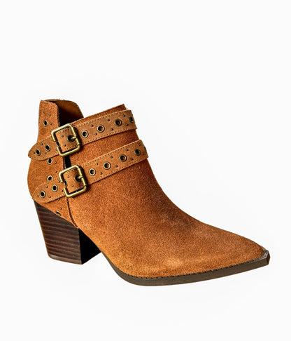 Elsa Leather Ankle Boot in Tan (Online Exclusive)