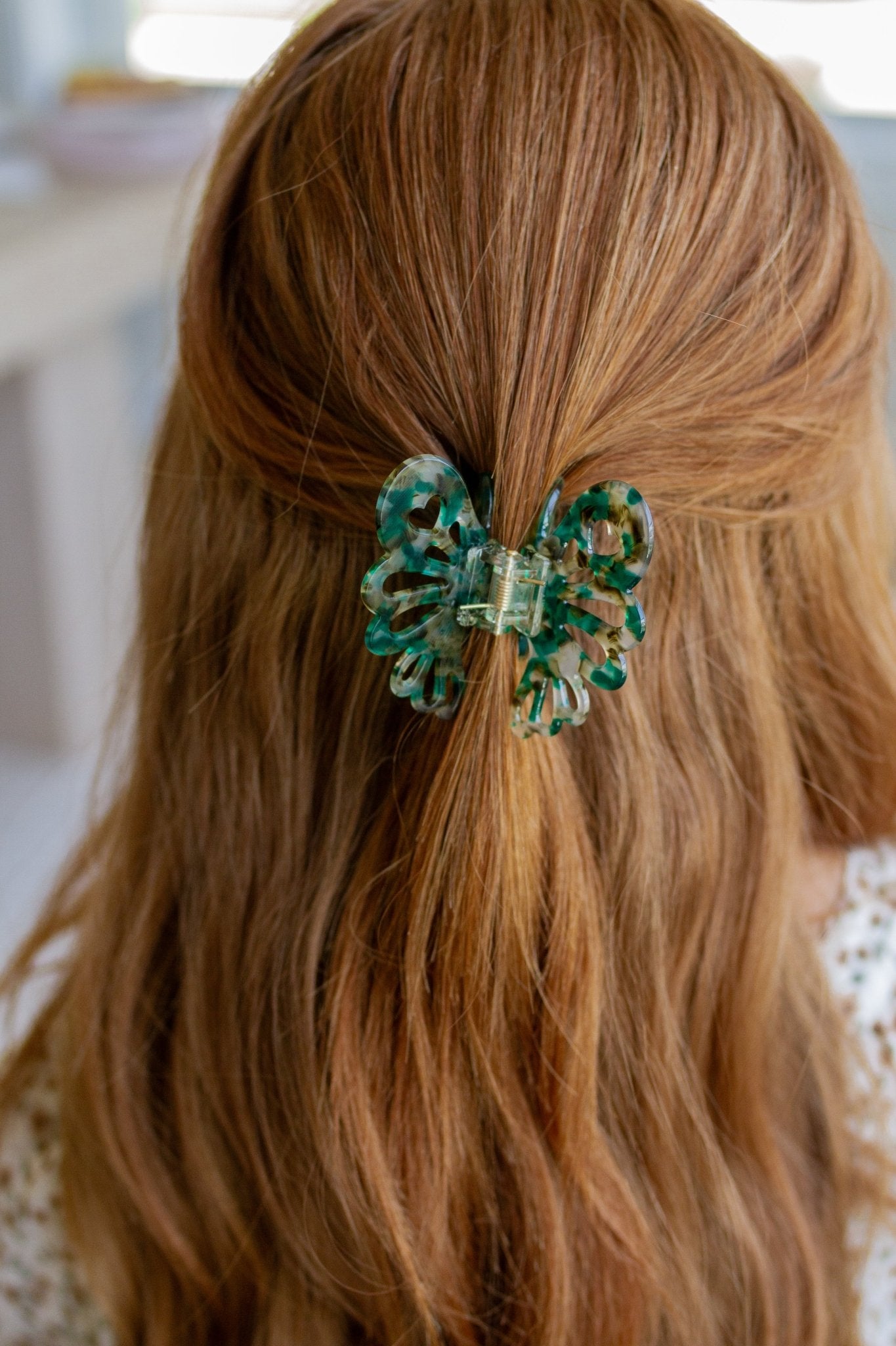 Emerald Butterfly Claw Clip (Online Exclusive) - Uptown Boutique Ramona