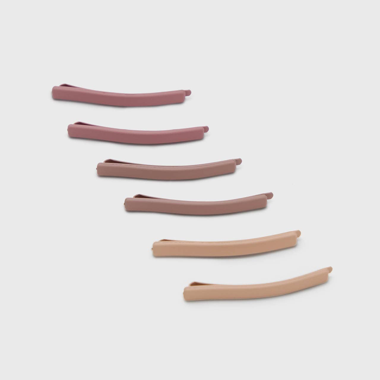 Enamel Bobby Pins 6pc Set - Terracotta - Uptown Boutique Ramona