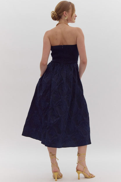 Joy To The World Strapless Midi Dress *HC