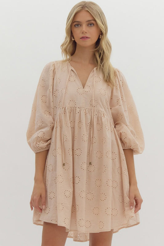 A New Beginning Eyelet Dress