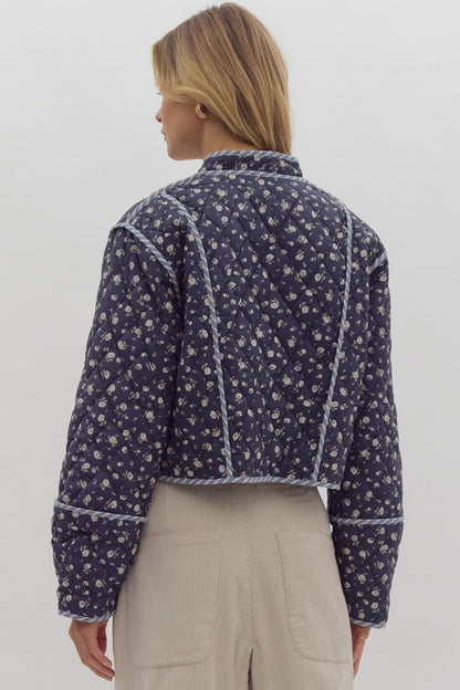 This Means Everything Floral Quilted Jacket