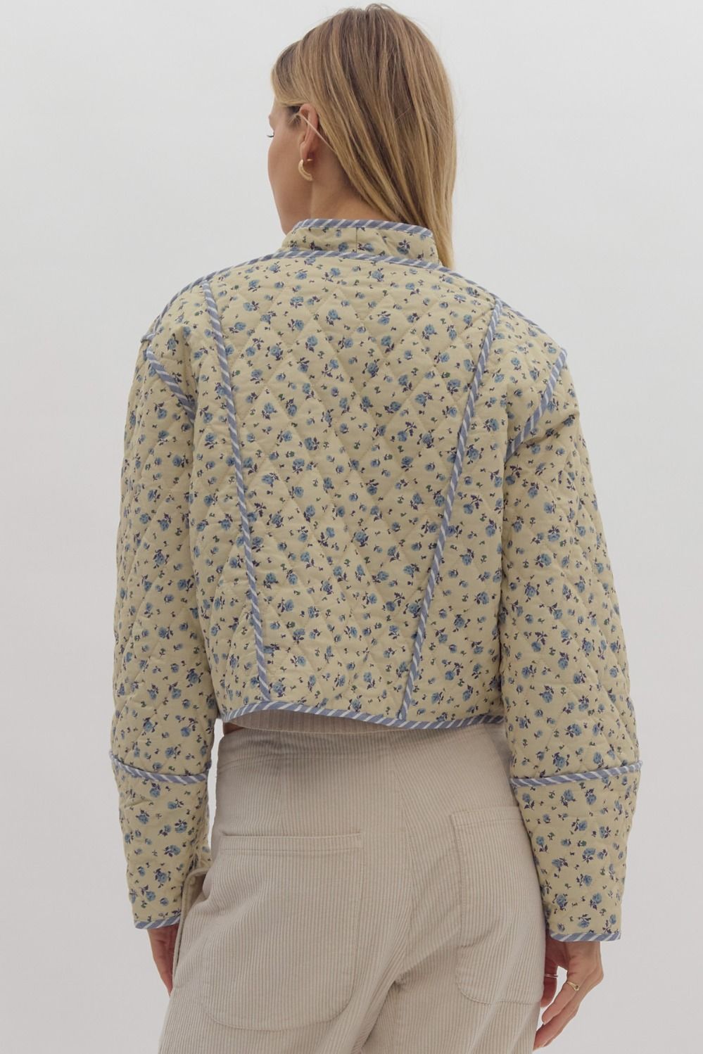 This Means Everything Floral Quilted Jacket