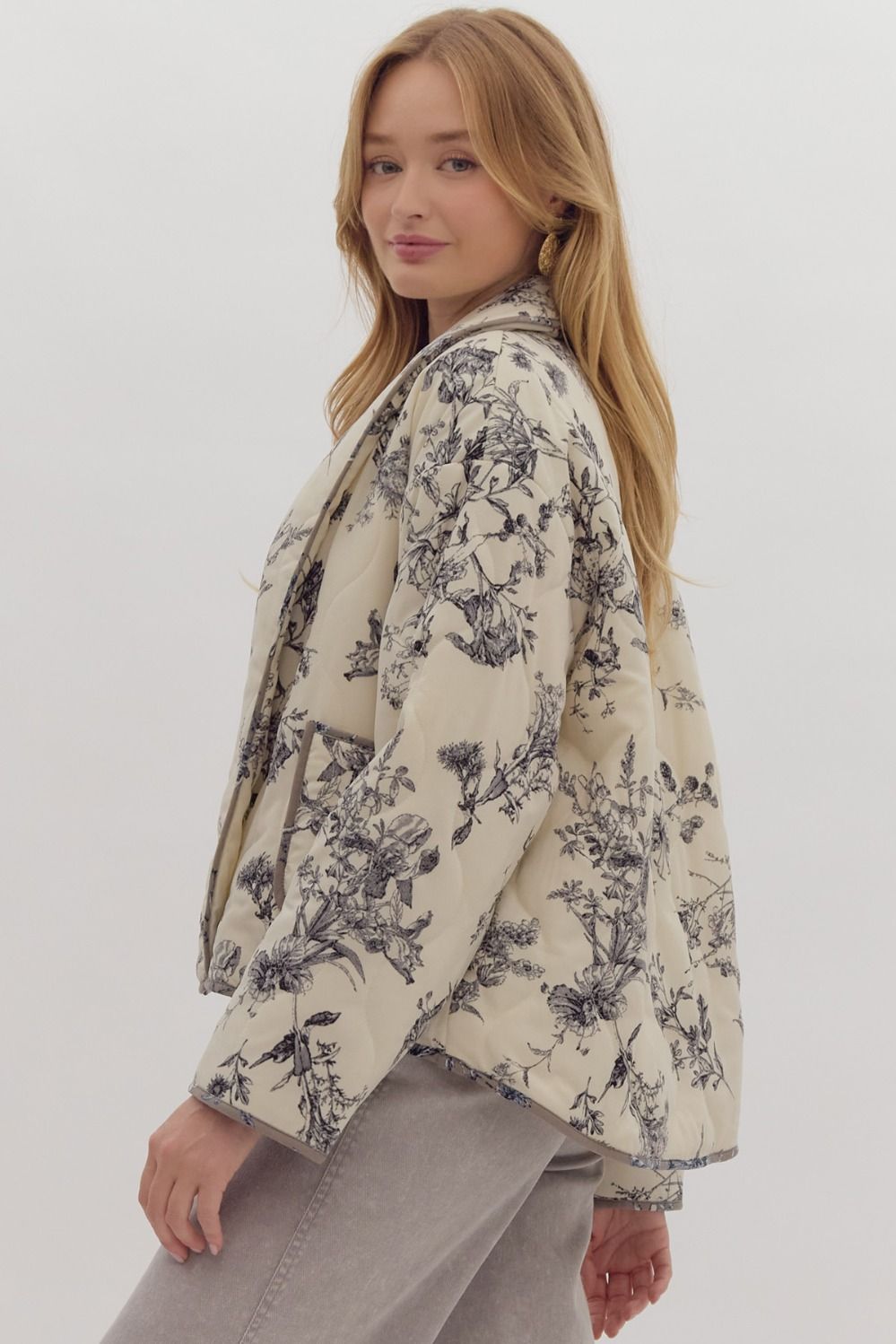 Layers Of Love Floral Quilted Jacket