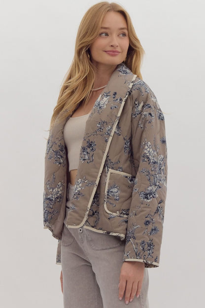 Layers Of Love Floral Quilted Jacket