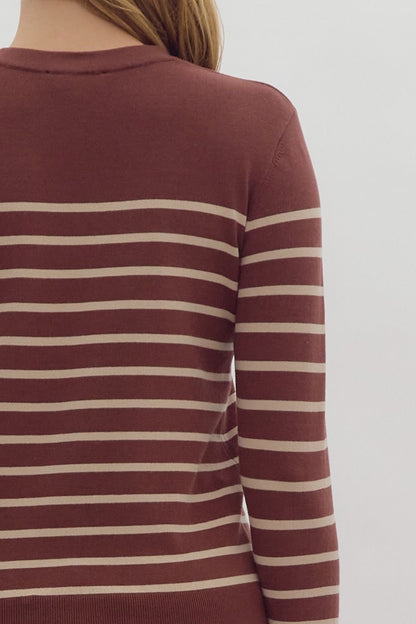 Crushing On You Striped Sweater