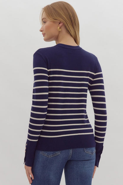 Crushing On You Striped Sweater