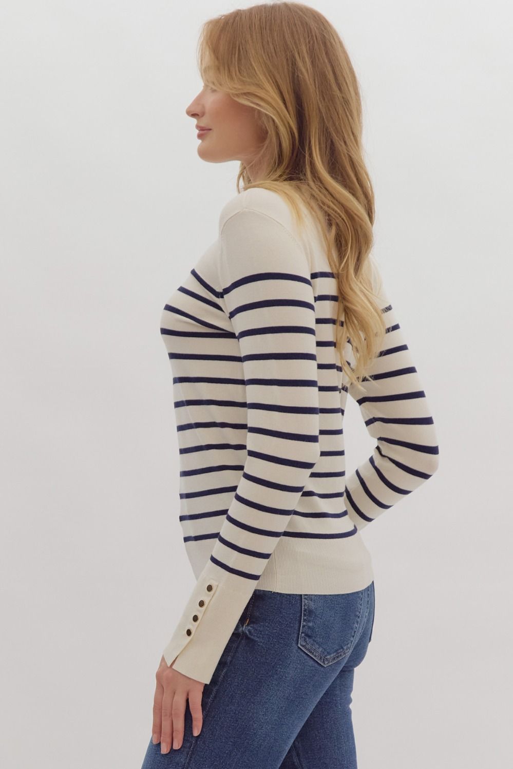 Crushing On You Striped Sweater