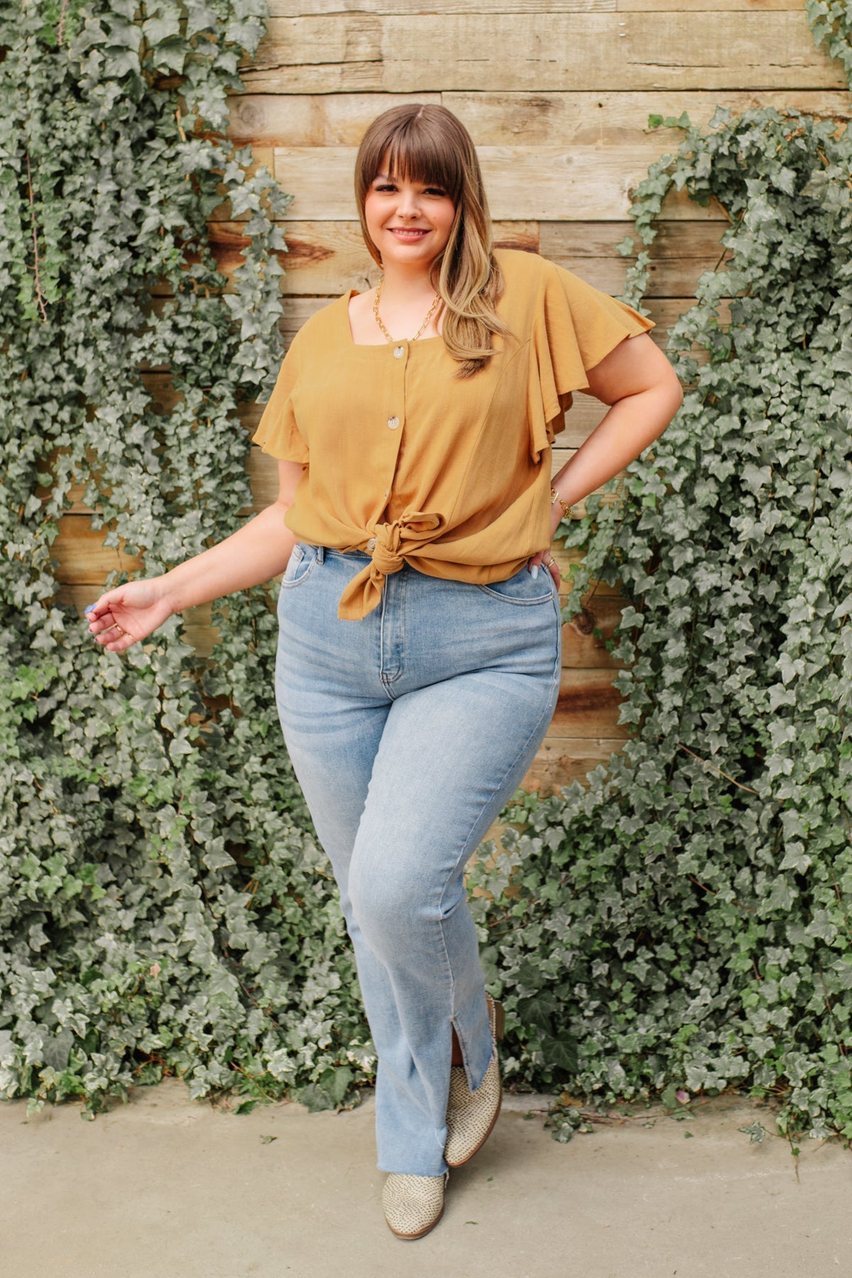 Envy Me Top in Taupe (Online Exclusive) - Uptown Boutique Ramona