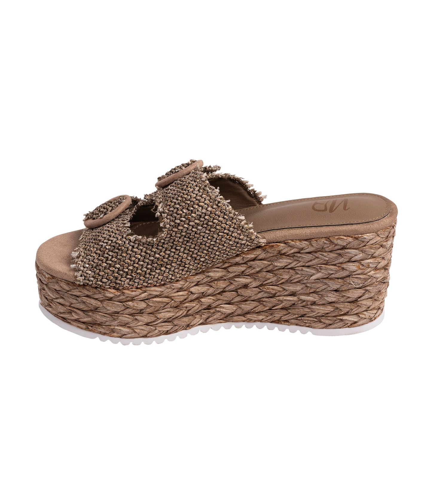 Eriwen Buckle Wedge in Taupe (Online Exclusive)