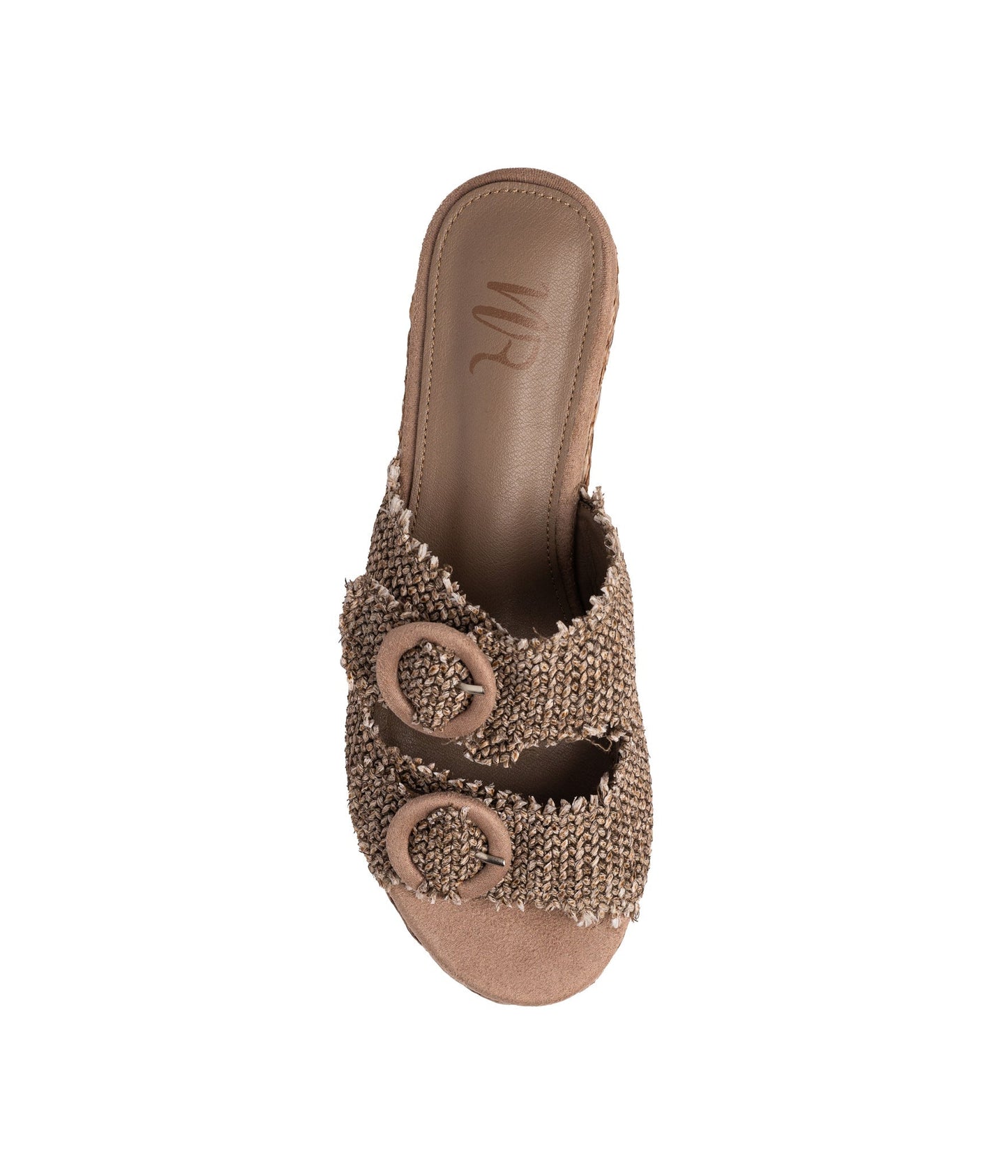 Eriwen Buckle Wedge in Taupe (Online Exclusive)