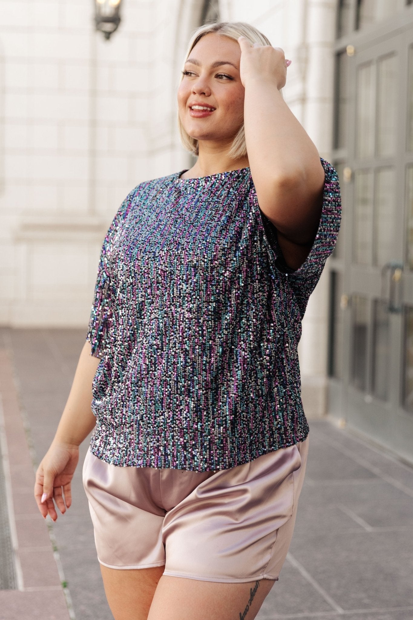 Ave Shops Evening of Stars Sequin Top