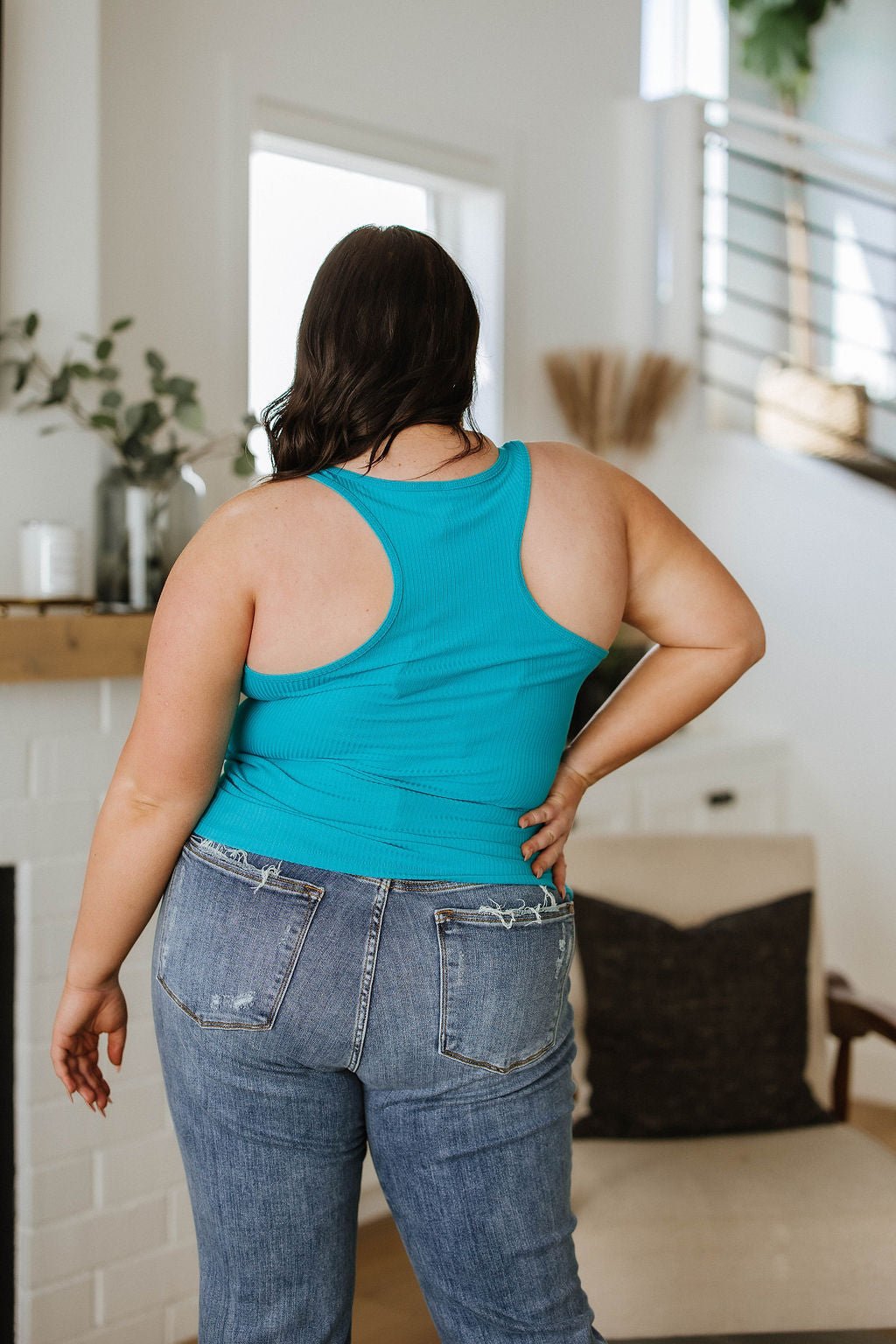 Everybody's Favorite Racerback Tank in Teal (Online Exclusive) - Uptown Boutique Ramona