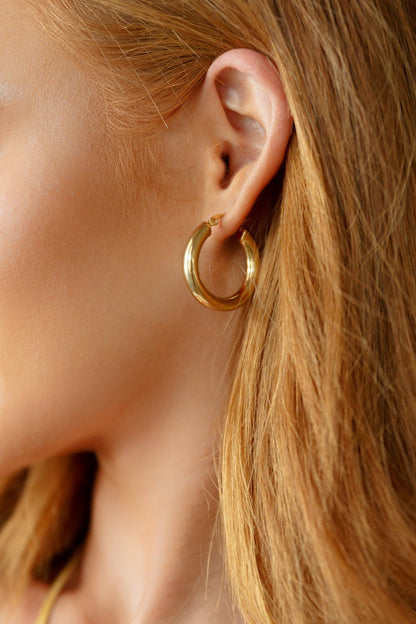 Everyday Okay Hoop Earrings (Online Exclusive) - Uptown Boutique Ramona