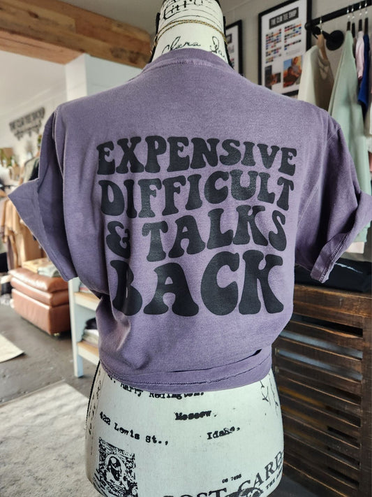 Expensive, Difficult & Talks Back Graphic Tee (Vintage) - Uptown Boutique Ramona