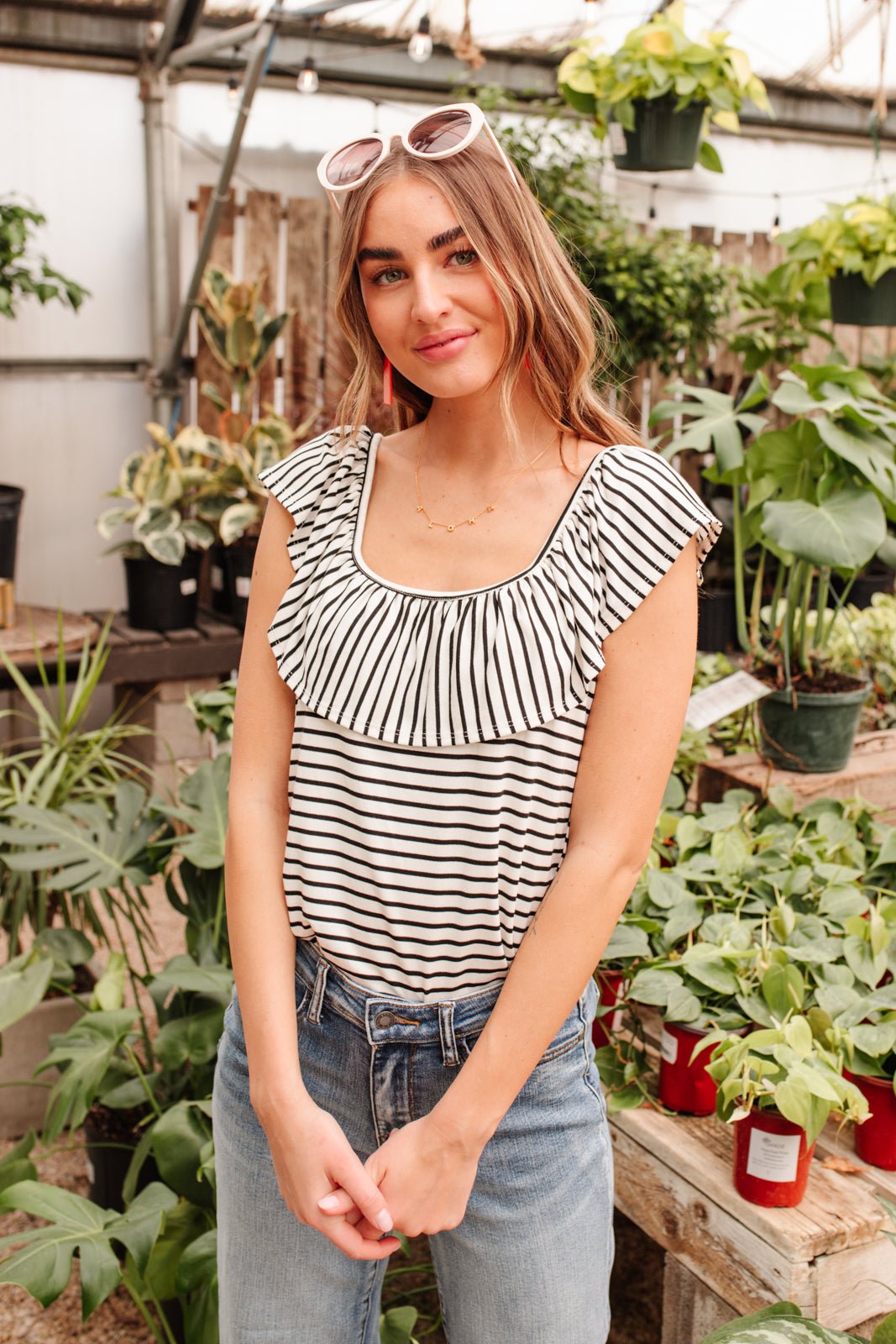 Extra Time Striped Top (Online Exclusive) - Uptown Boutique Ramona