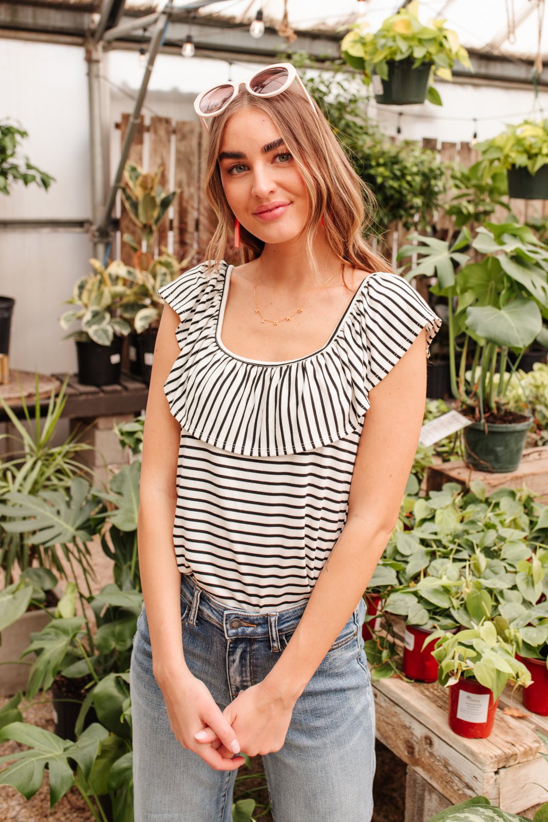 Extra Time Striped Top (Online Exclusive) - Uptown Boutique Ramona